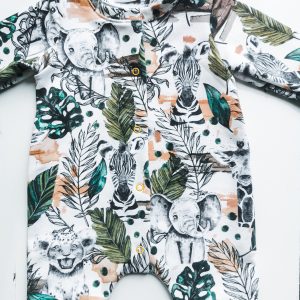 safari sleeved romper