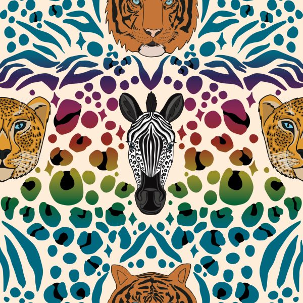 Rainbow Safari Fabric