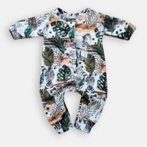 safari sleeved romper new