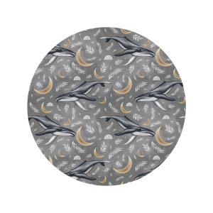 moonlight whales fabric