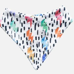 watercolour lightning bib