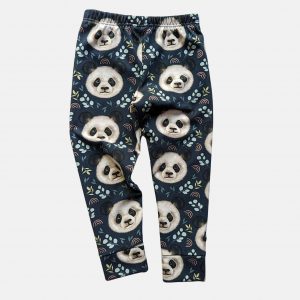 blue panda leggings