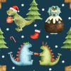 Christmas Dino fabric
