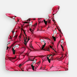 Alternative view of Flamingo Knotted Hat